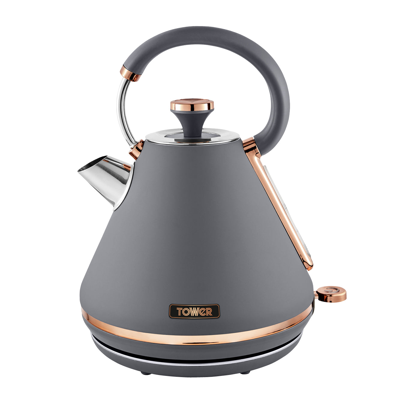 Tower Cavaletto 3KW 1.7 Litre Pyramid Kettle - Grey