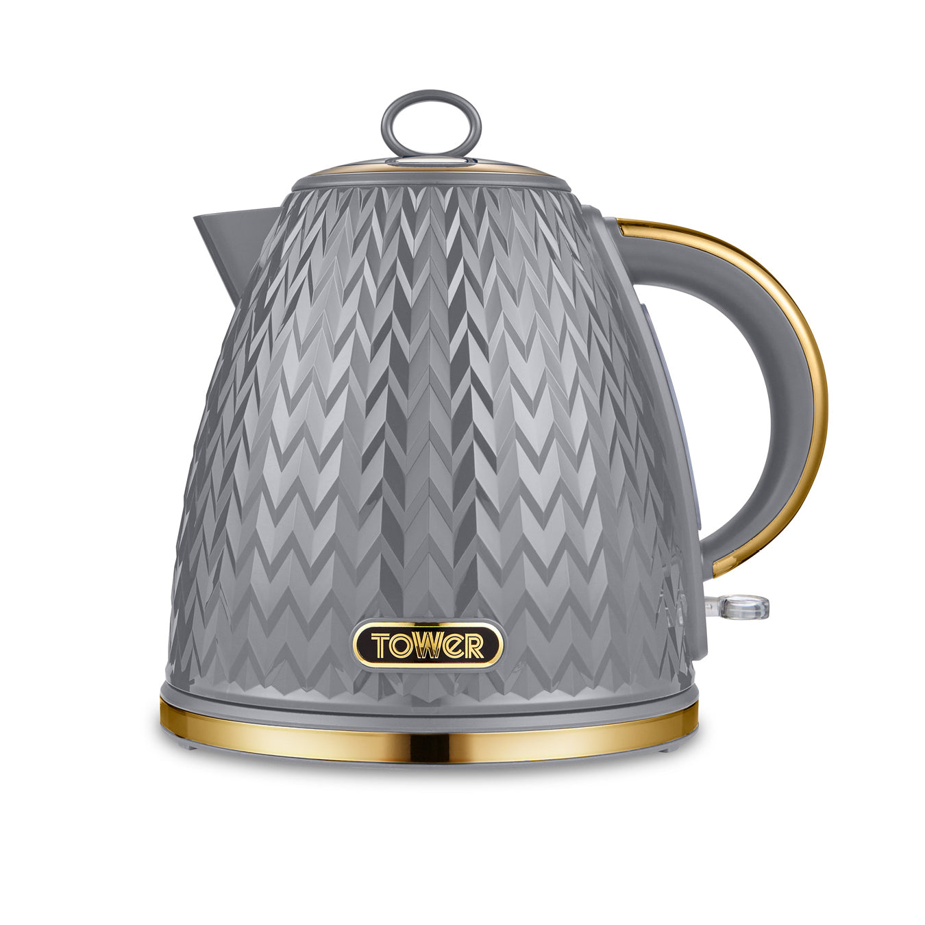 Tower Empire 3KW 1.7 Litre Pyramid Kettle - Grey