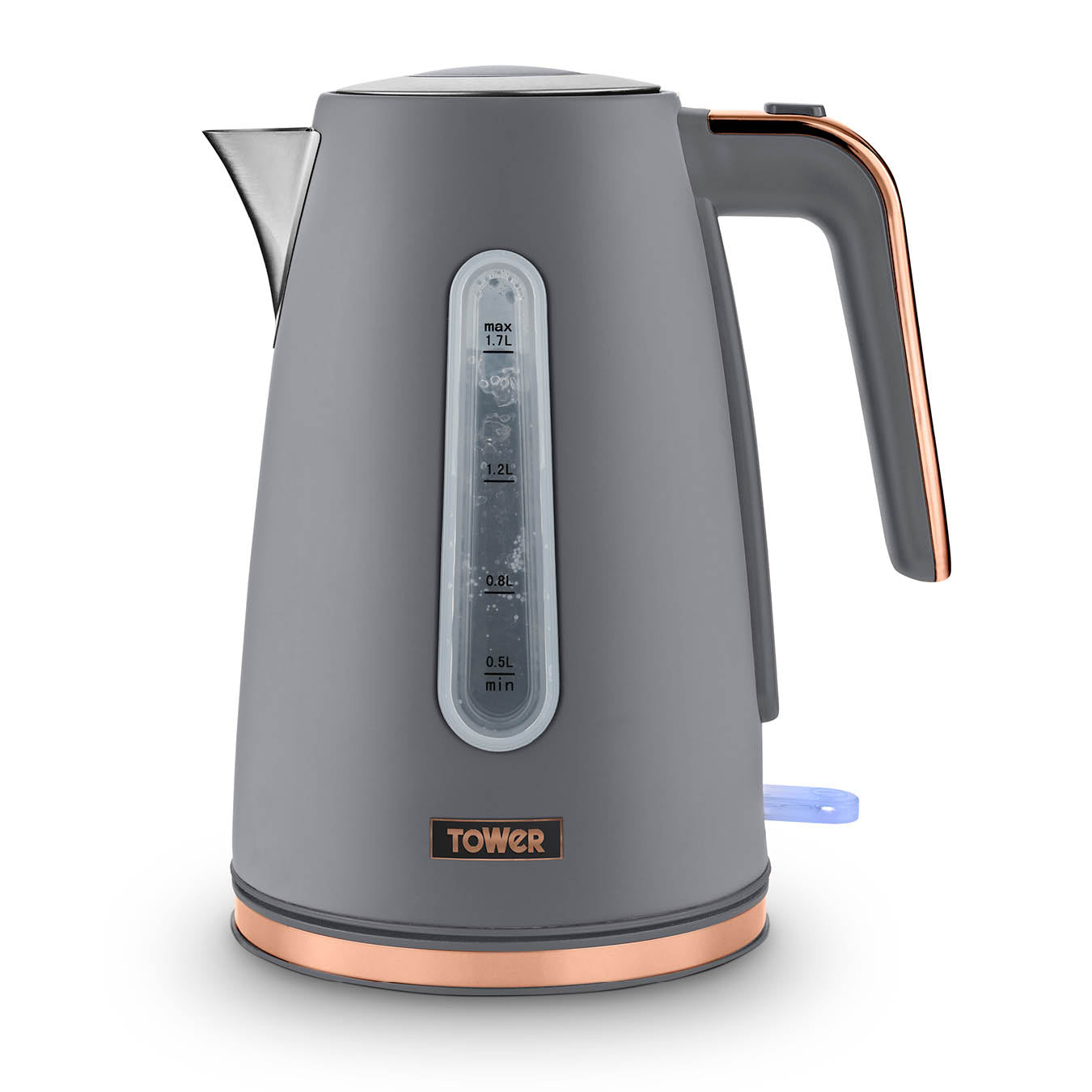 Tower  Cavaletto Jug Kettle   1.7L 3KW  - Grey  | TJ Hughes