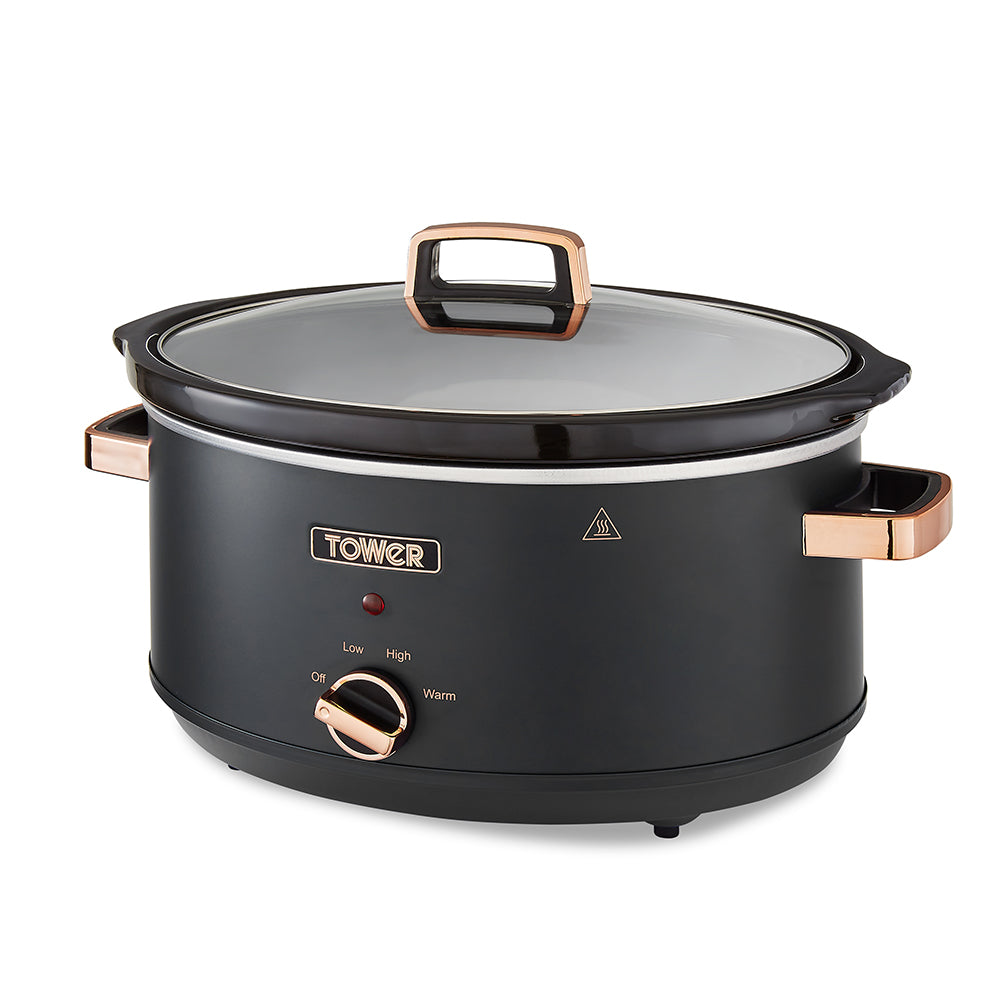 Tower Cavaletto 6.5L Slow Cooker - Black  | TJ Hughes