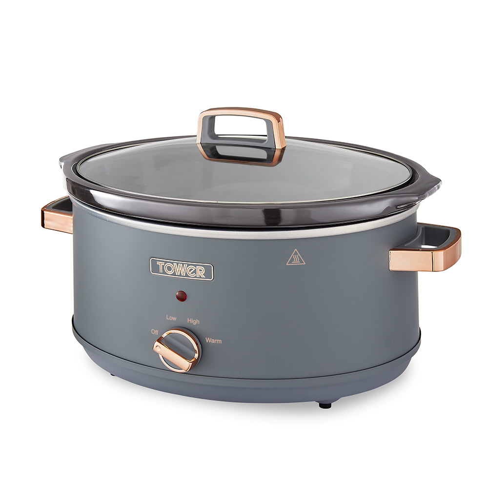 Tower Cavaletto 6.5L Slow Cooker - Grey  | TJ Hughes