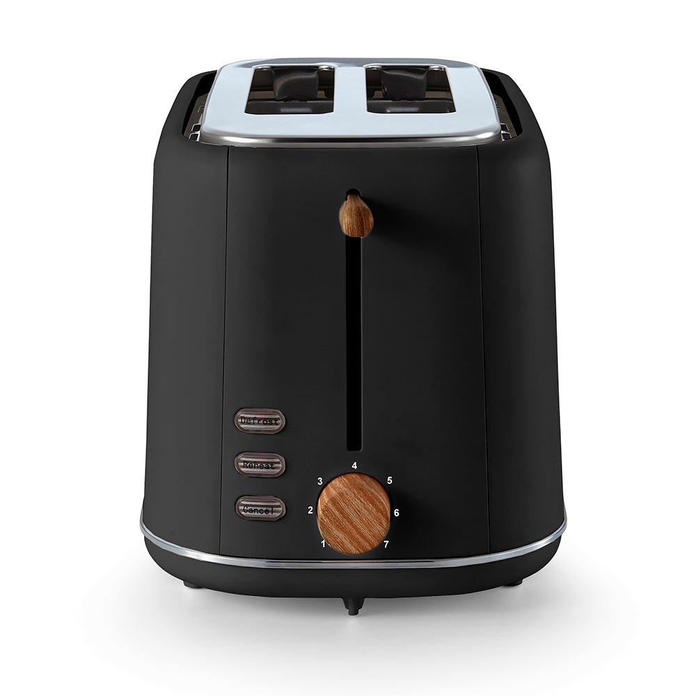 Tower Scandi 2 Slice Toaster - Black