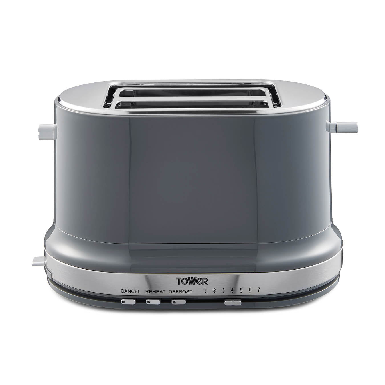 Tower Belle Collection 2 Slice Toaster - Grey  | TJ Hughes
