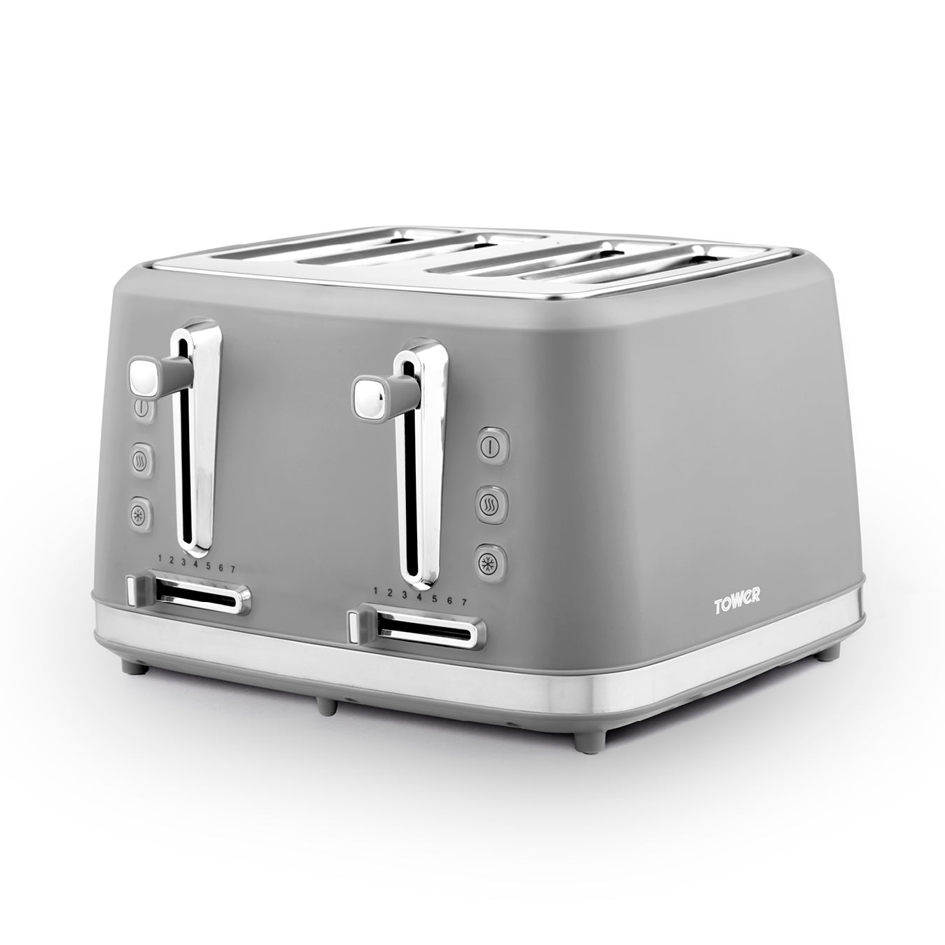 Tower Odyssey 4 Slice Toaster - Grey