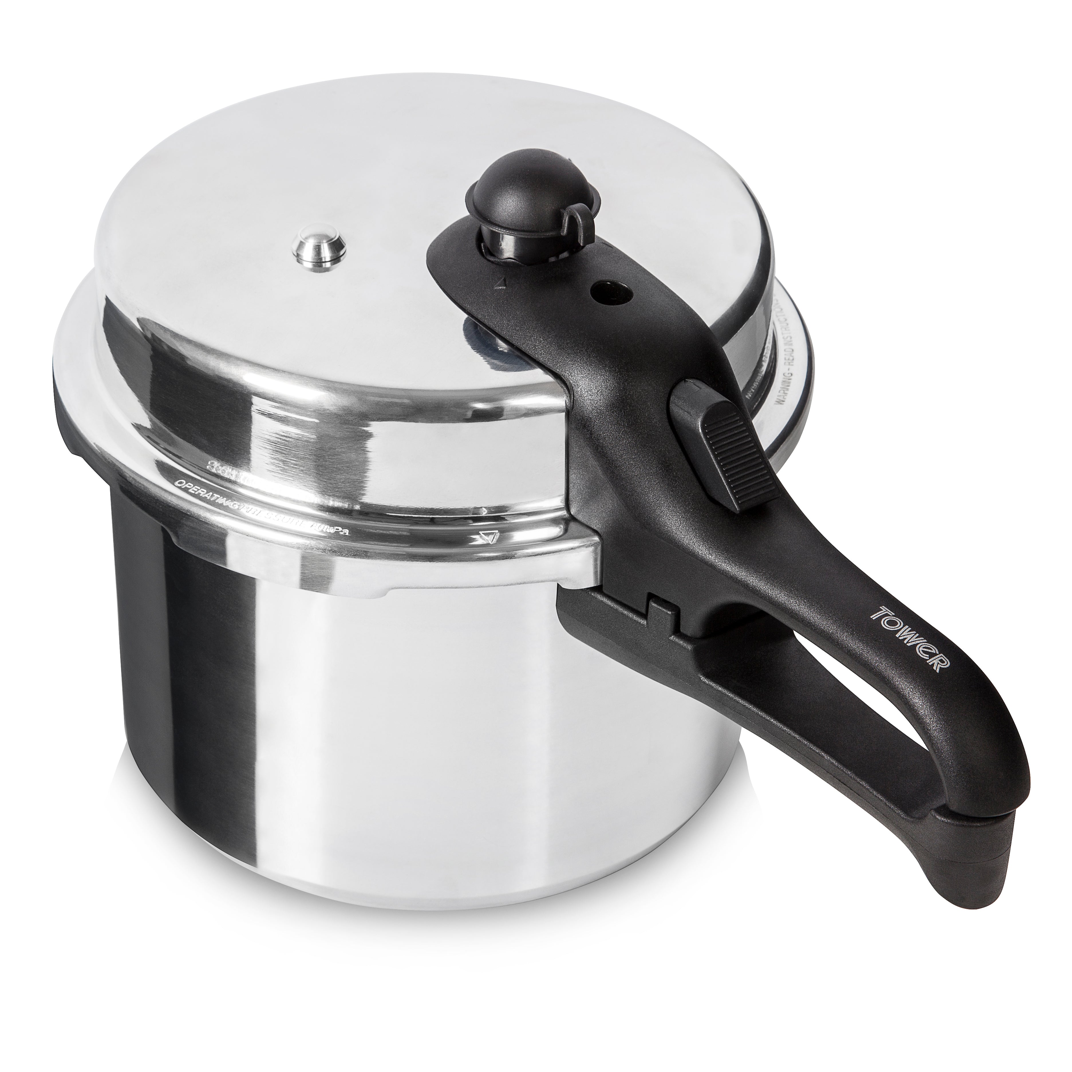 Tower High Dome 6 Litre Pressure Cooker - Silver