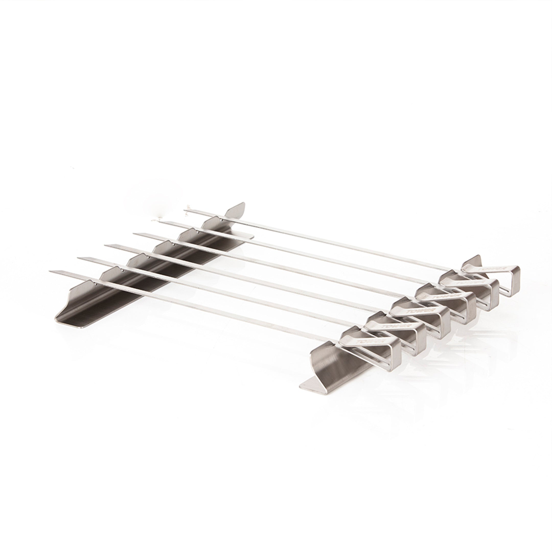 Tower BBQ Skewer Set with Stand 6 Piece  | TJ Hughes