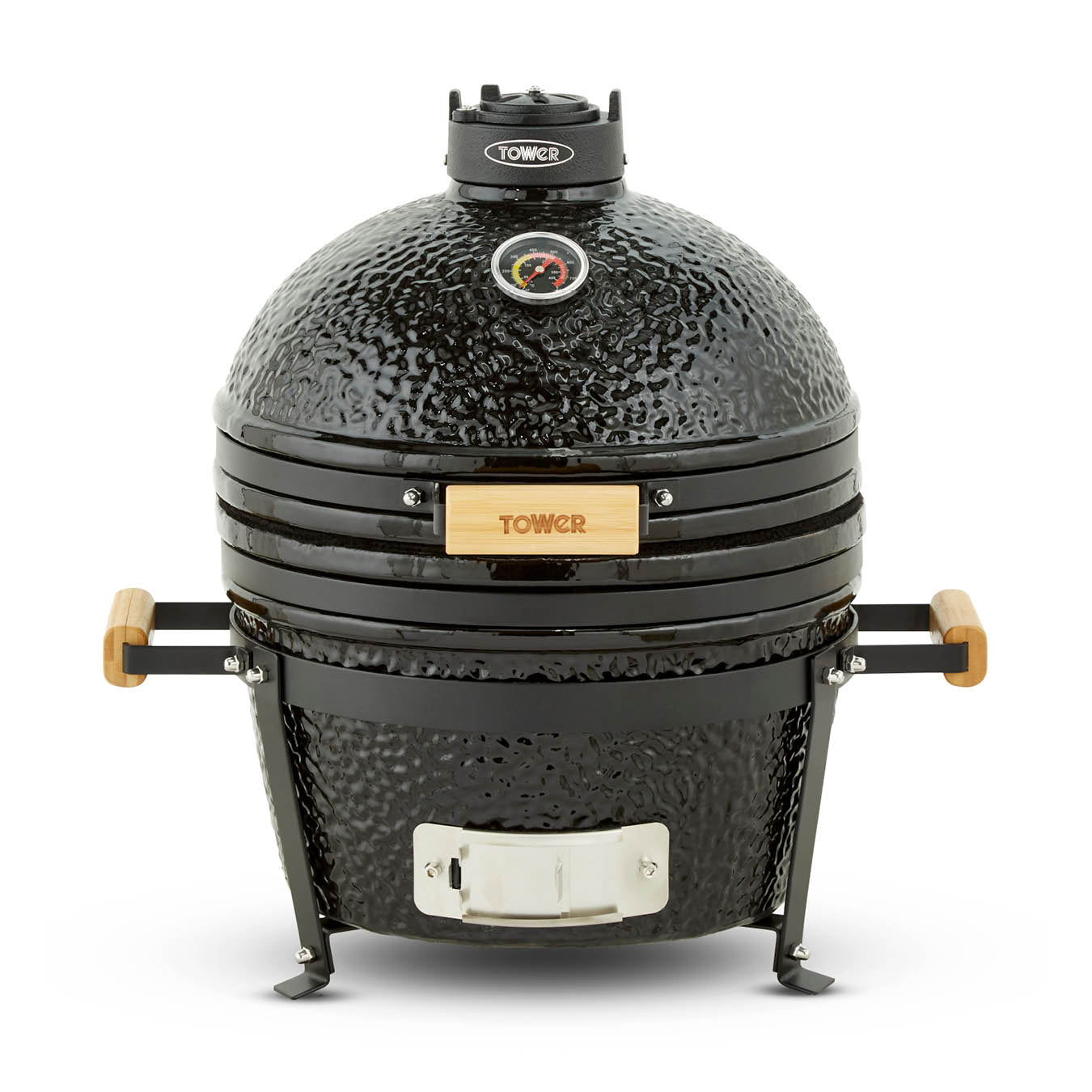 Tower Kamado Maxi Ceramic Charcoal BBQ - Black  | TJ Hughes