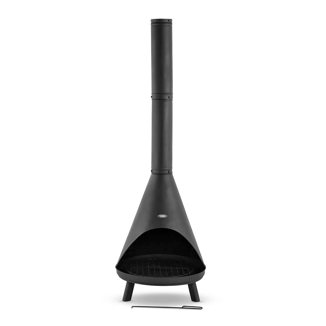 Tower Comet Chiminea Wood Burner - Black  | TJ Hughes