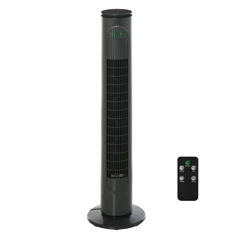 HOMCOM Tower Fan 30’’ Freestanding - Dark Grey  | TJ Hughes