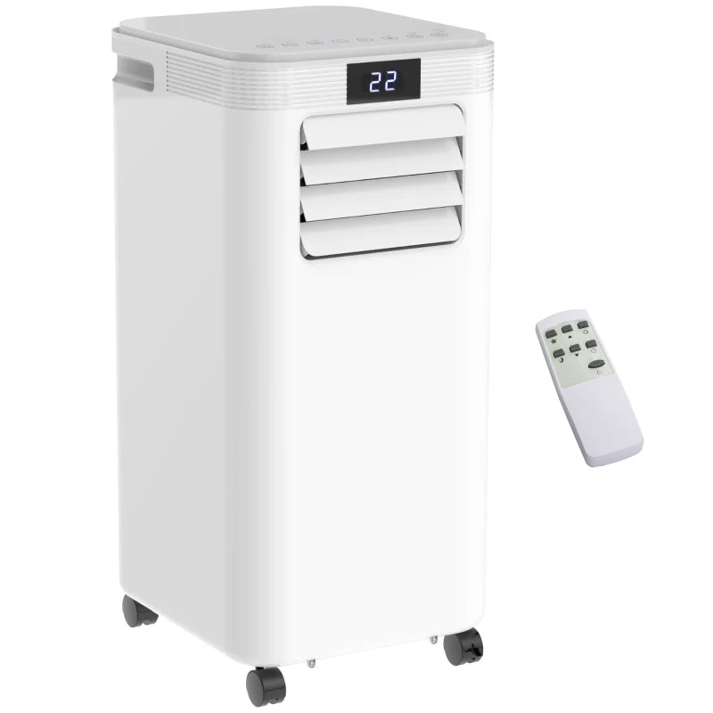 HOMCOM 4-In-1 Compact Portable Mobile Air Conditioner Unit - White  | TJ Hughes