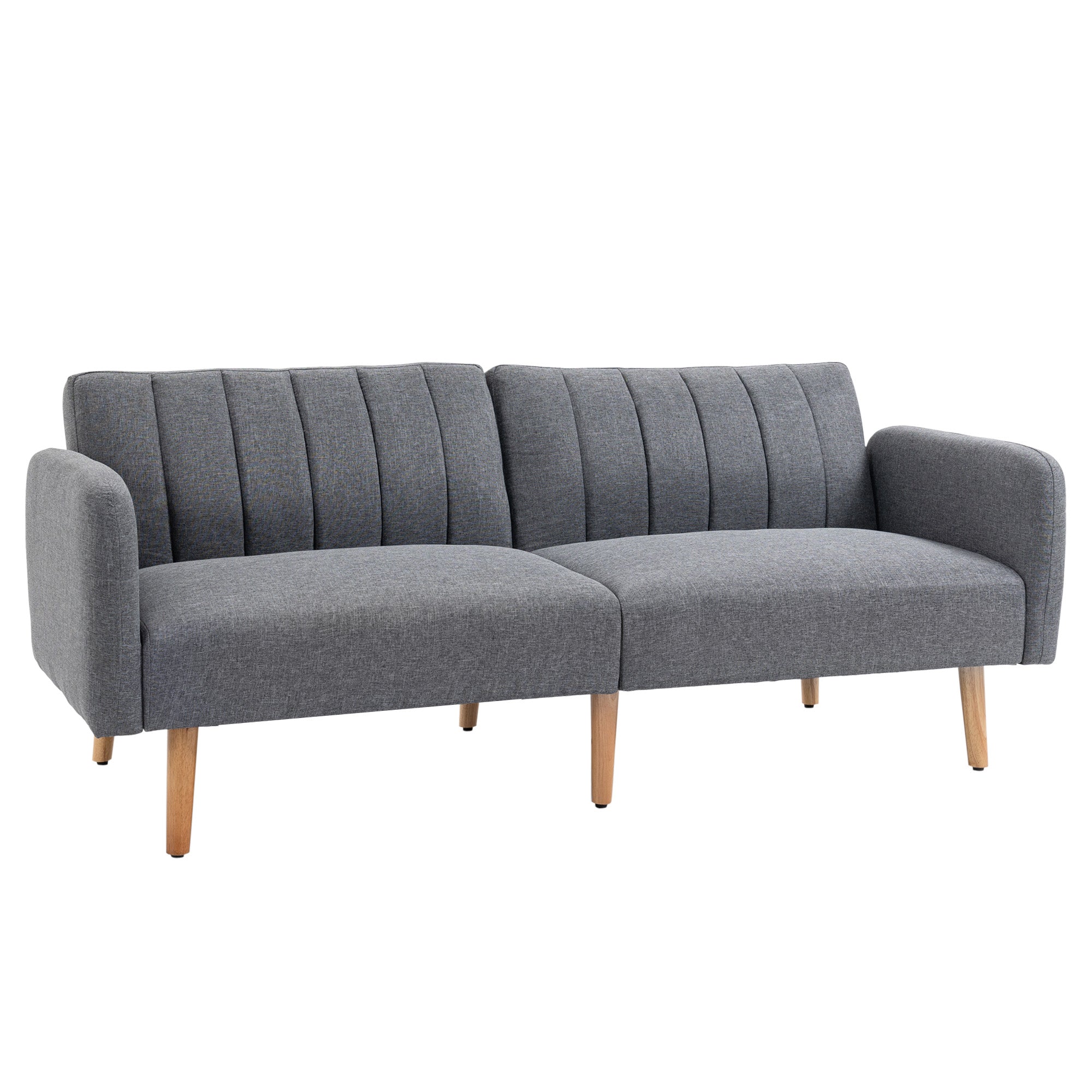 HOMCOM Two Seater Sofa Bed w/ Adjustable Backrest for Living Room - Guest Room  | TJ Hughes