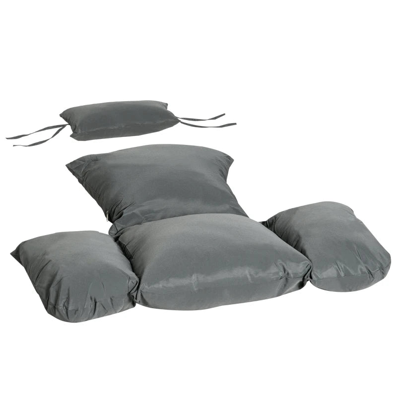 Outsunny Seat Cushion Set - Grey  (Chair Not Included)  | TJ Hughes
