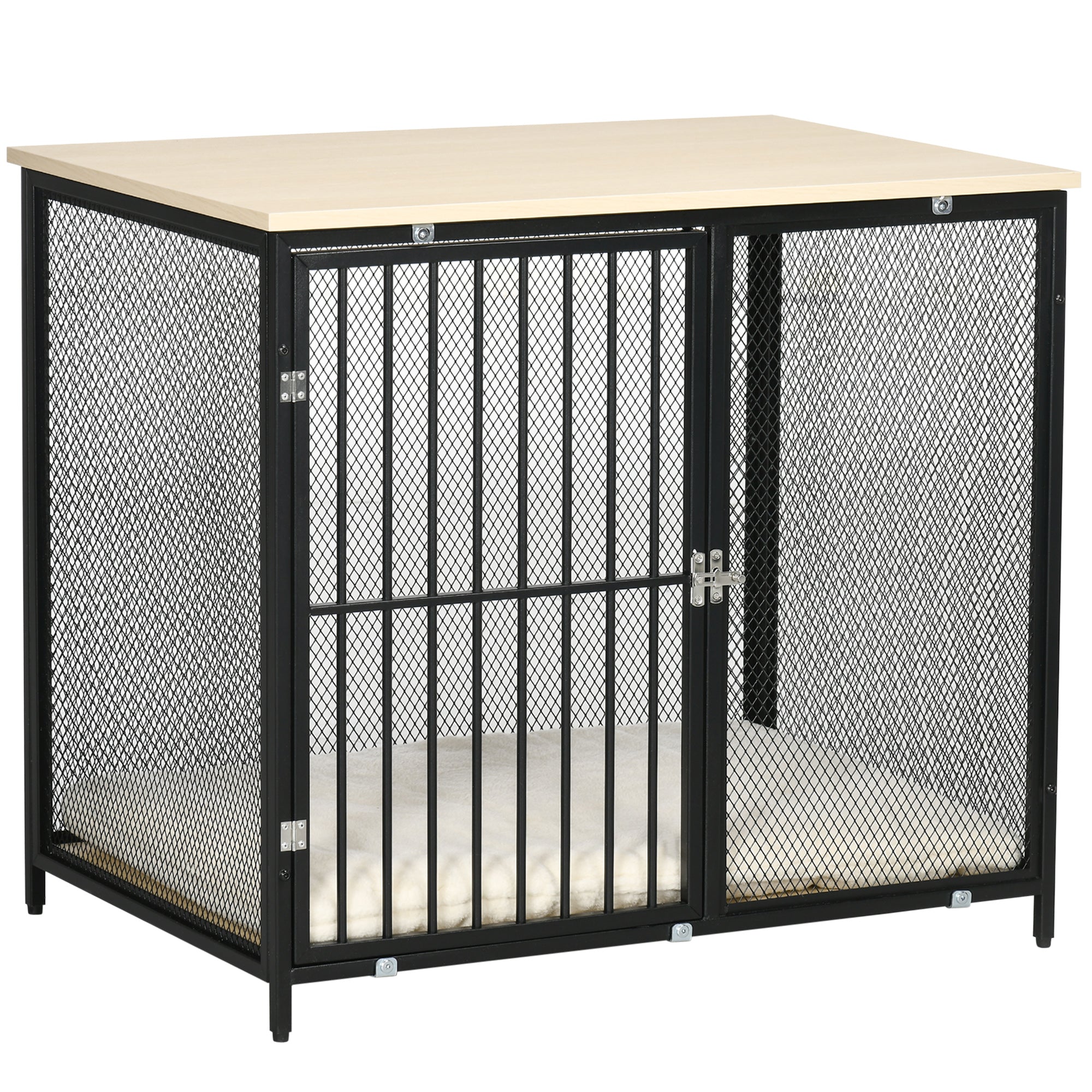 PawHut Dog Crate Furniture w/ Soft Cushion - for Indoor Use - Small - Medium Dogs  | TJ Hughes