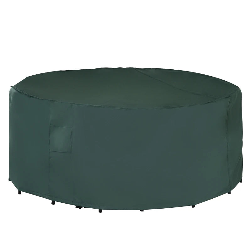Outsunny  PVC Coated Round Furniture Cover- Green  | TJ Hughes