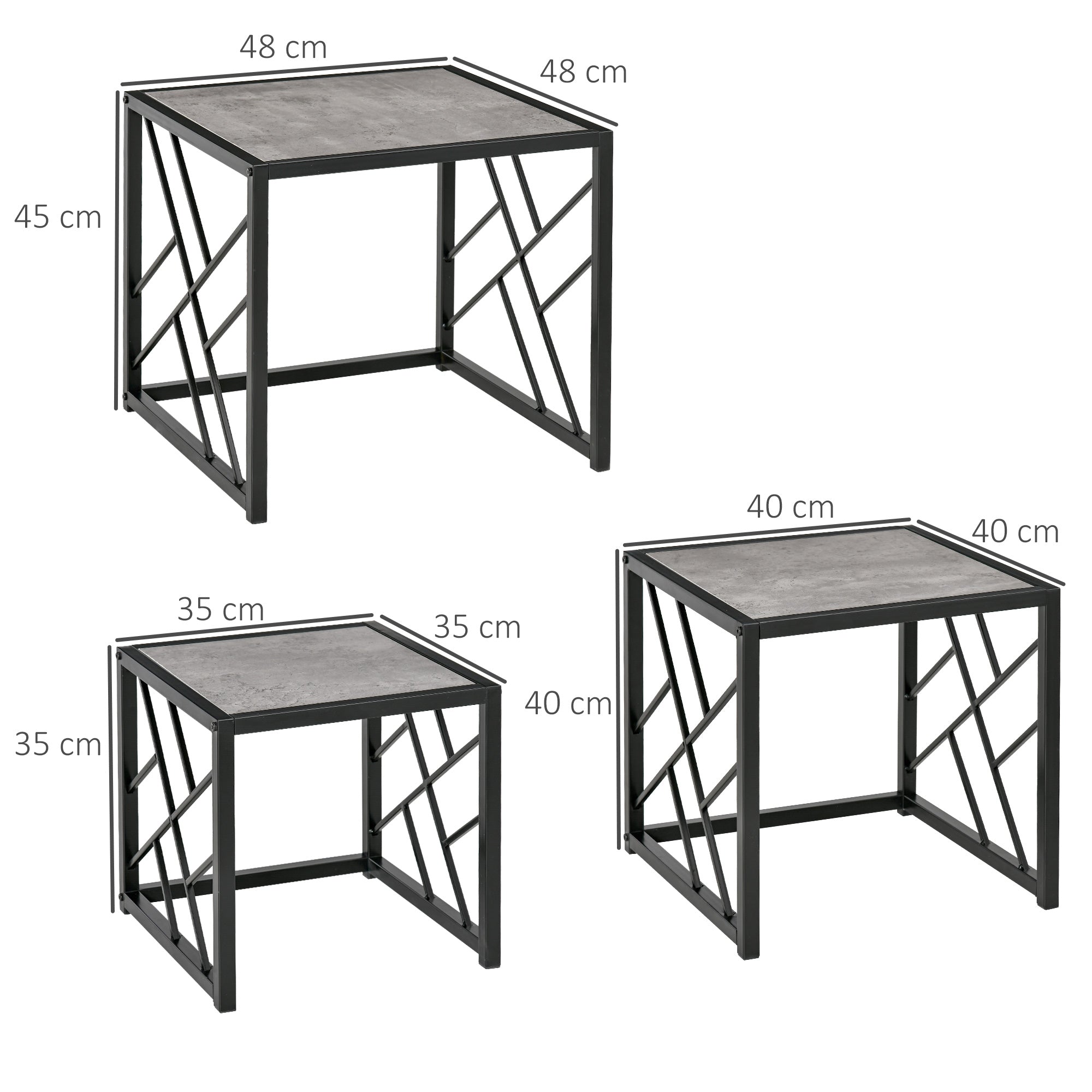 Coffee Table Set - HOMCOM  | TJ Hughes