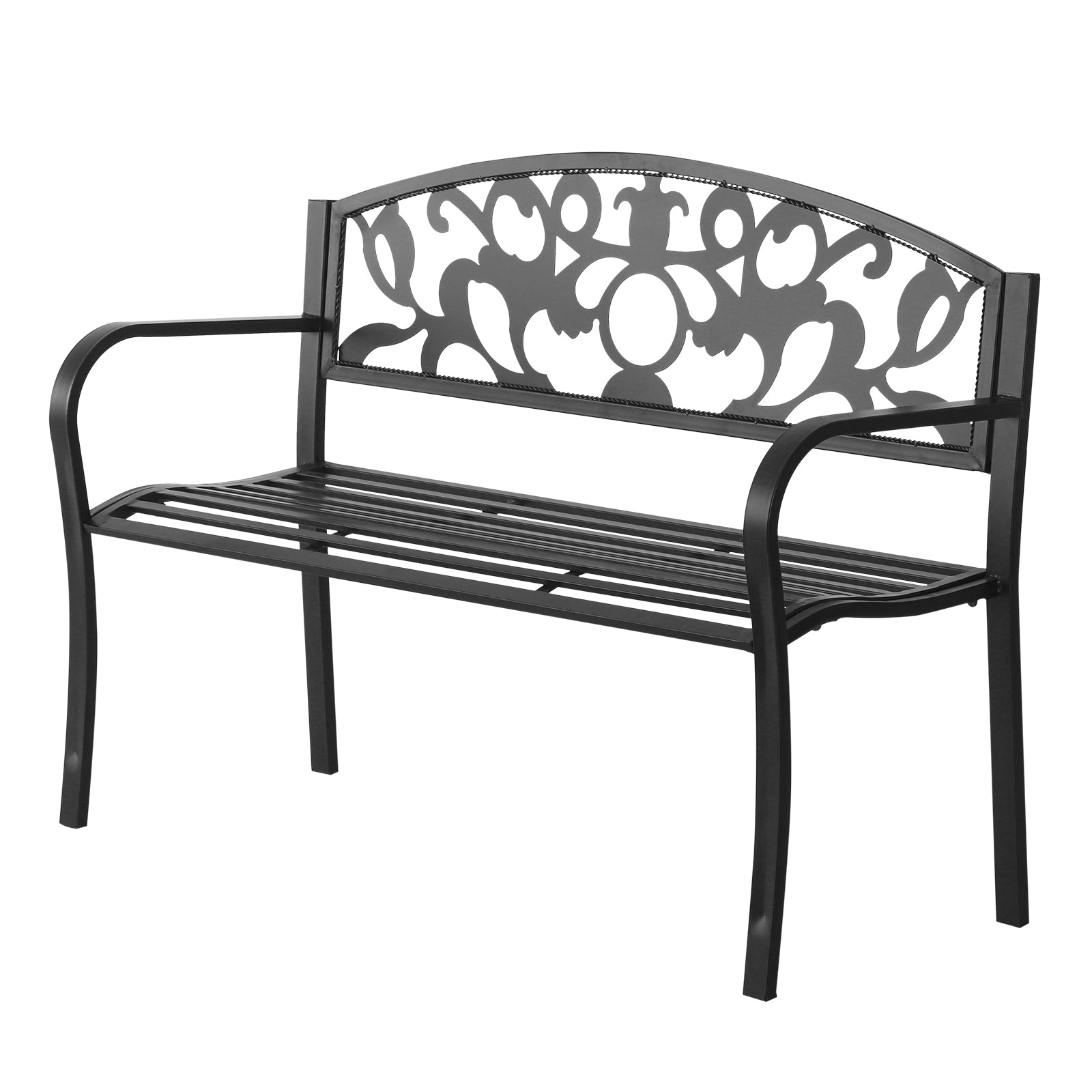Outsunny Outdoor Patio 2 Seater Garden Bench Park Yard Furniture Porch Chair  | TJ Hughes