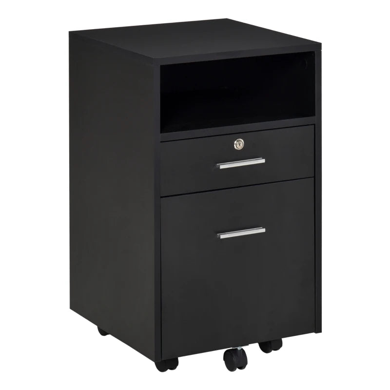 Vinsetto Filing Cabinet with 2 Drawers 40x40x60cm Black - HOMCOM  | TJ Hughes