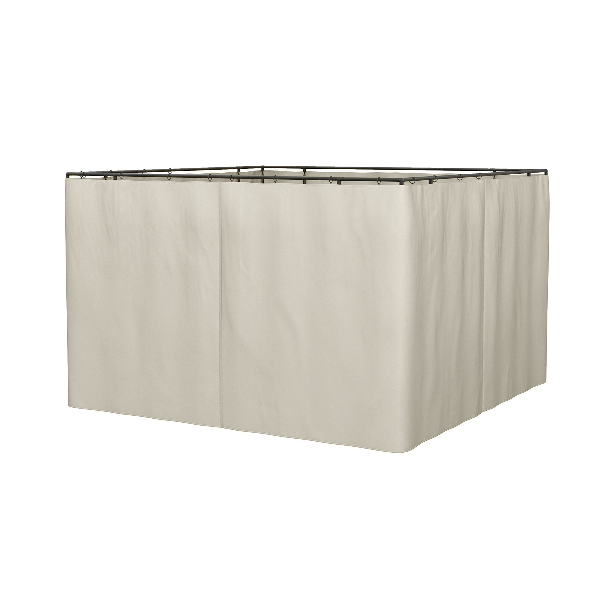 Outsunny 3 x 3(m) Universal Gazebo Replacement Sidewall Set w/ 4 Panels - Beige  | TJ Hughes