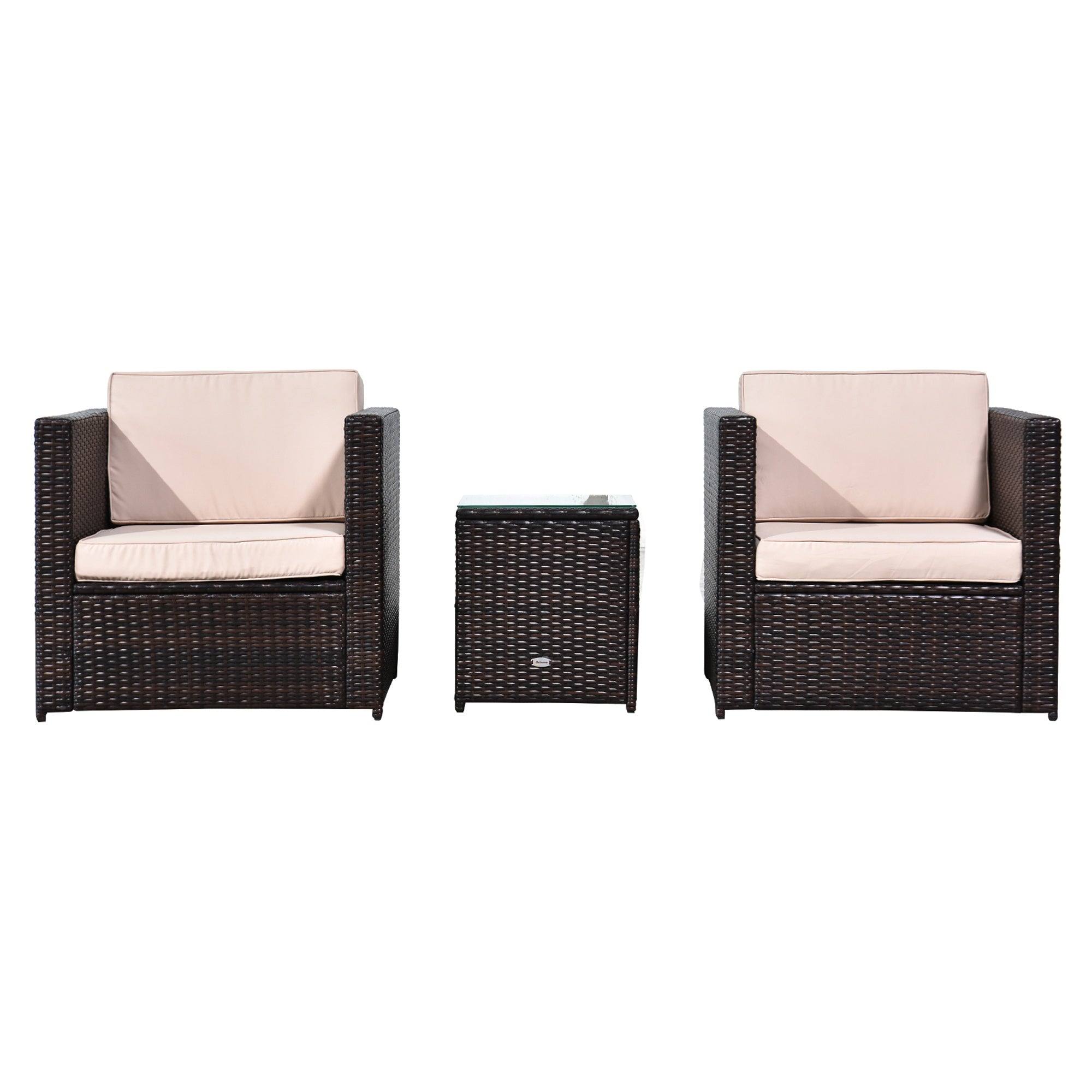 Outsunny-Rattan Bistro Set  | TJ Hughes Outsunny