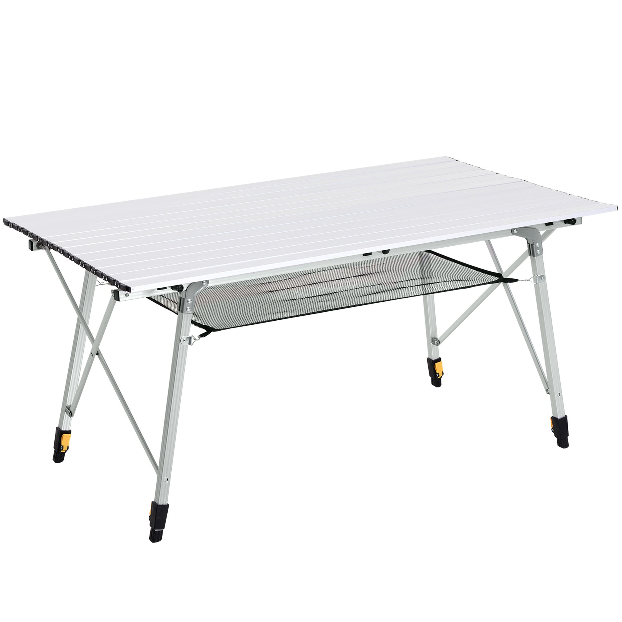 Outsunny Portable Roll-up Aluminium Folding Picnic Table Outdoor BBQ Party  | TJ Hughes