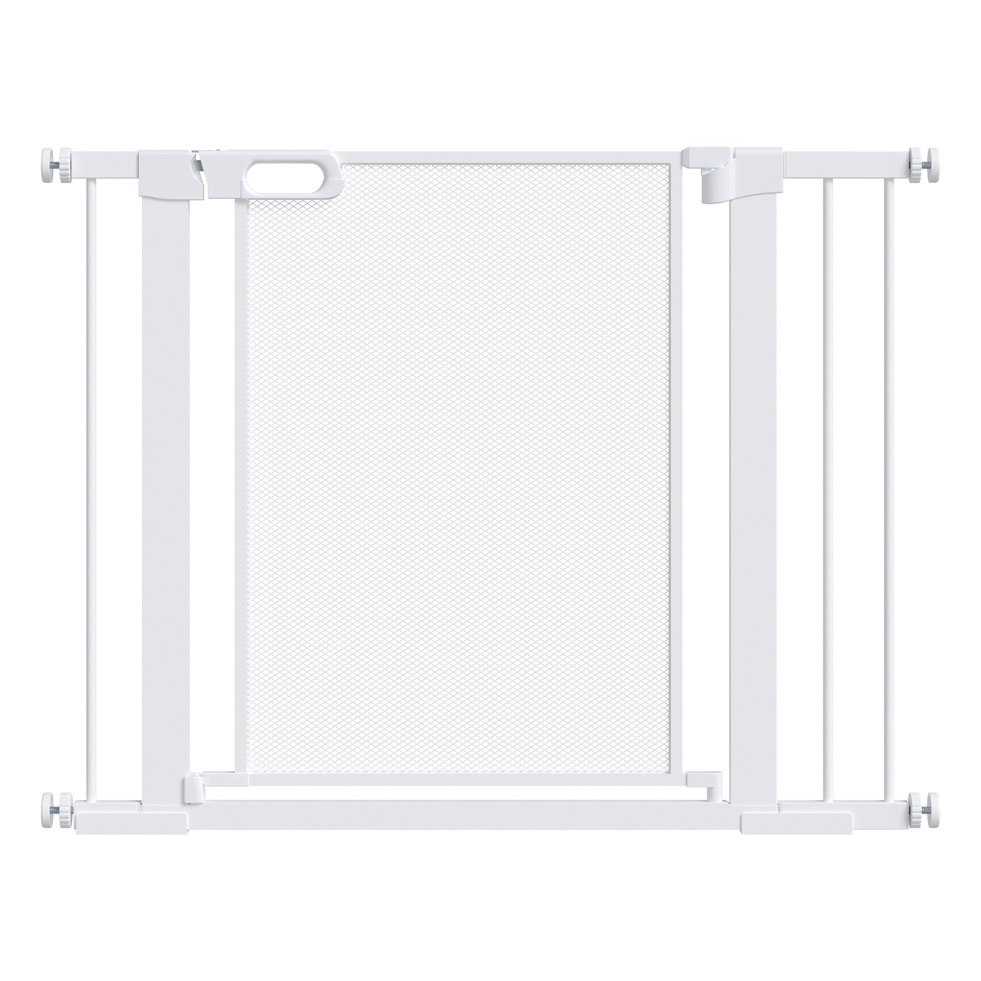 Pressure Fit Safety Gate for Doors - Dog Gate w/ Auto Close - 75-103 cm - White - PawHut  | TJ Hughes