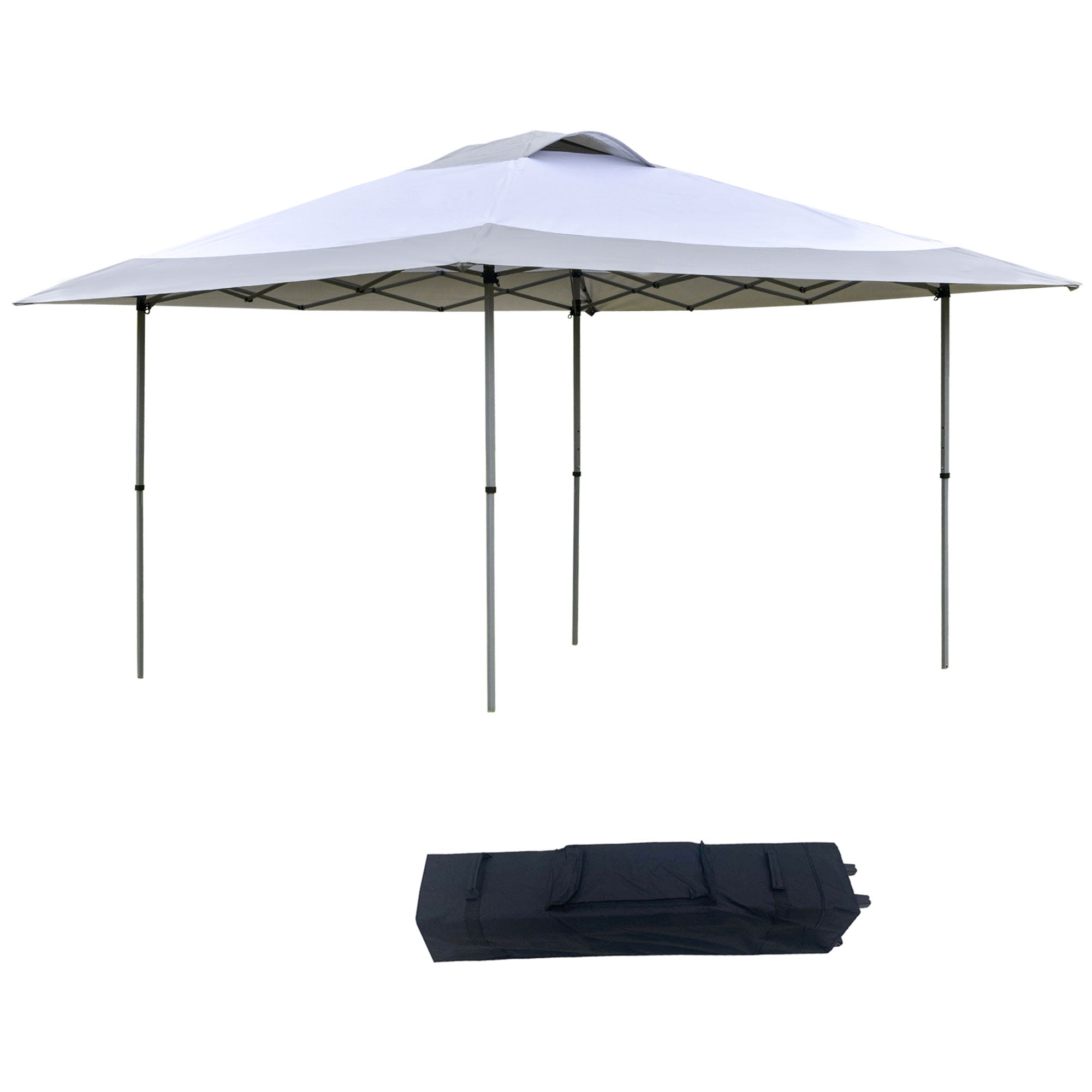 Outsunny 4 x 4m Pop Up Tent Gazebo Outdoor w/ Adjustable Legs and Roller Bag  | TJ Hughes