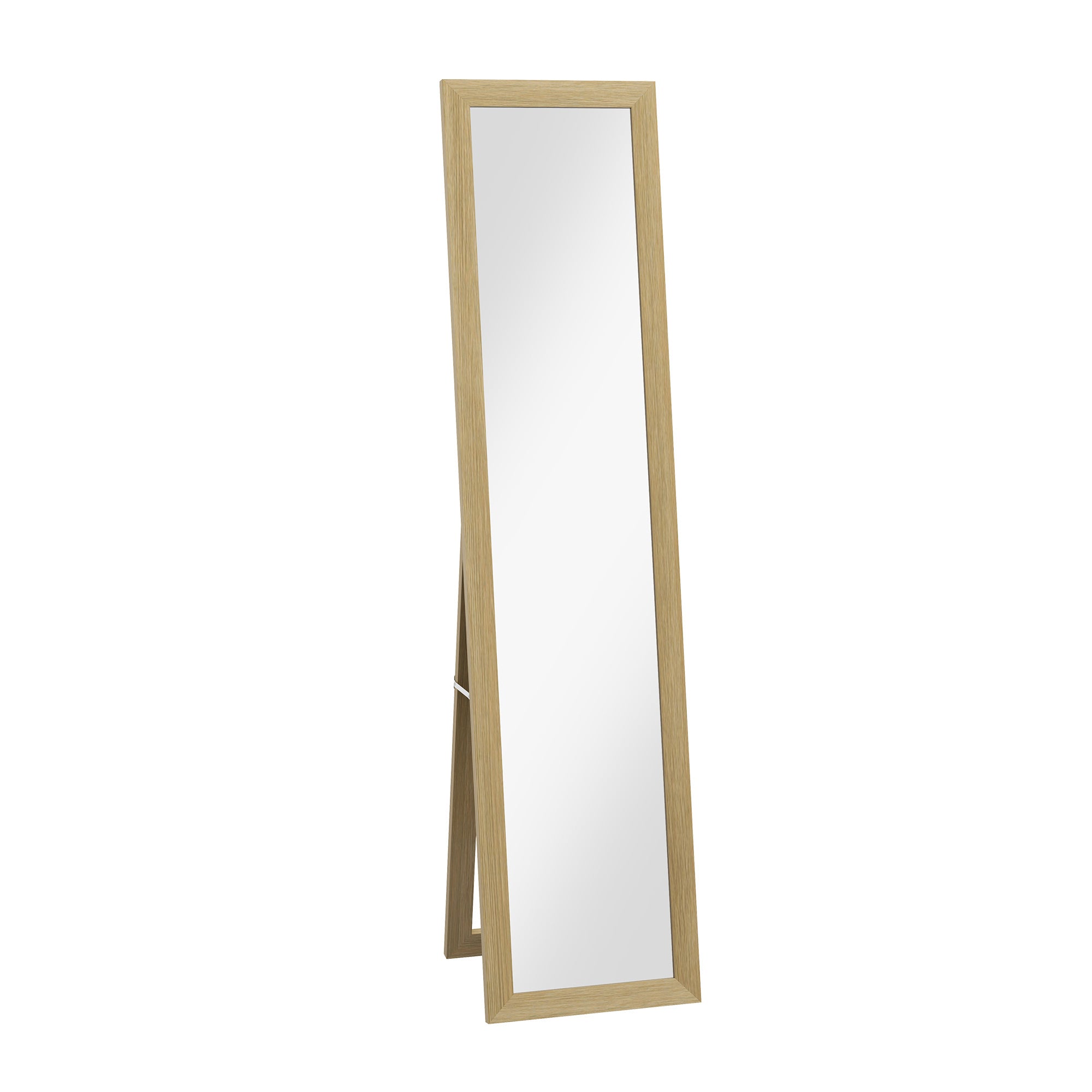 HOMCOM Full Length Mirror - Farmhouse Wall Mirror - Hanging & Freestanding  | TJ Hughes