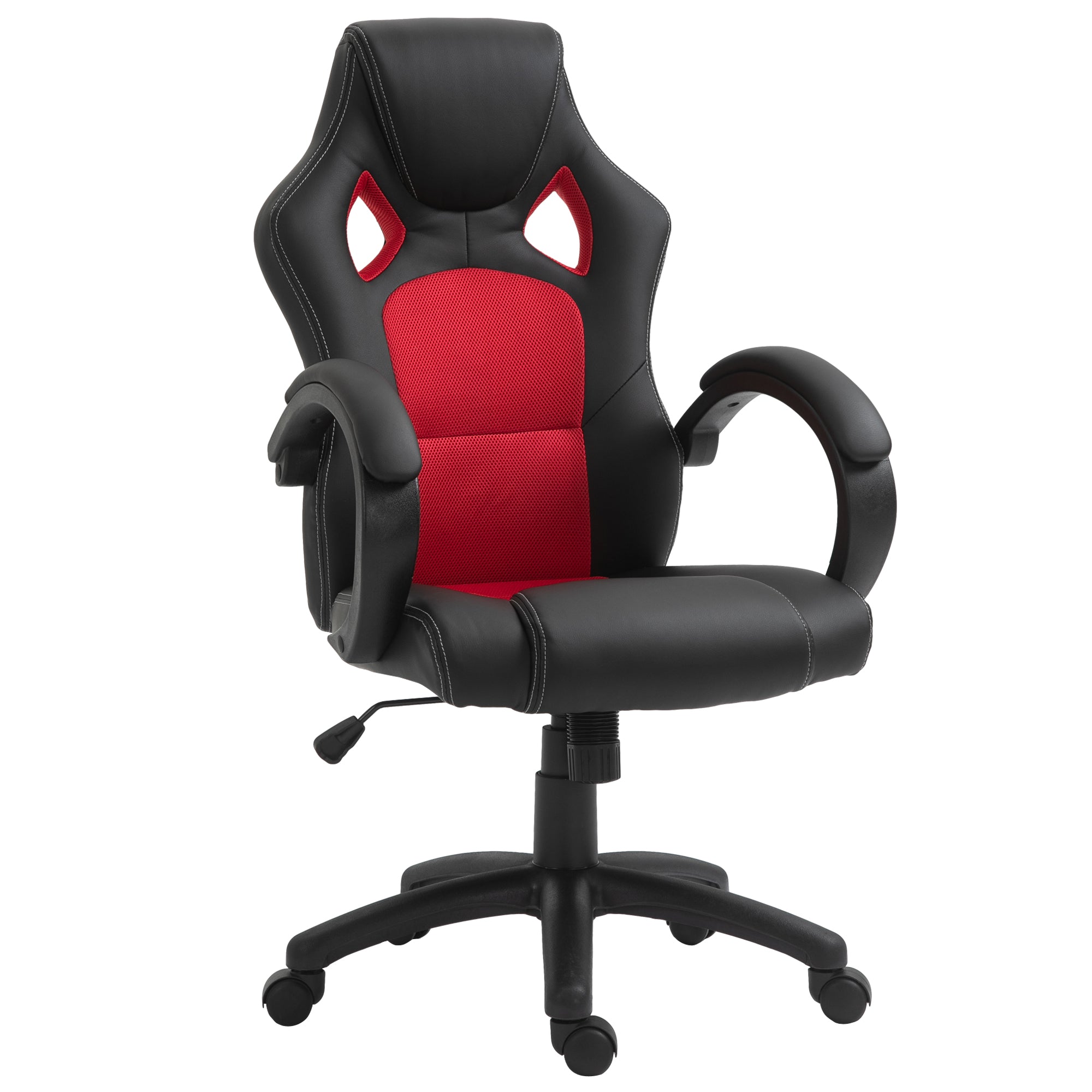 Vinsetto Racing Gaming Chair Swivel Home Office Gamer Chair with Wheels Red  | TJ Hughes