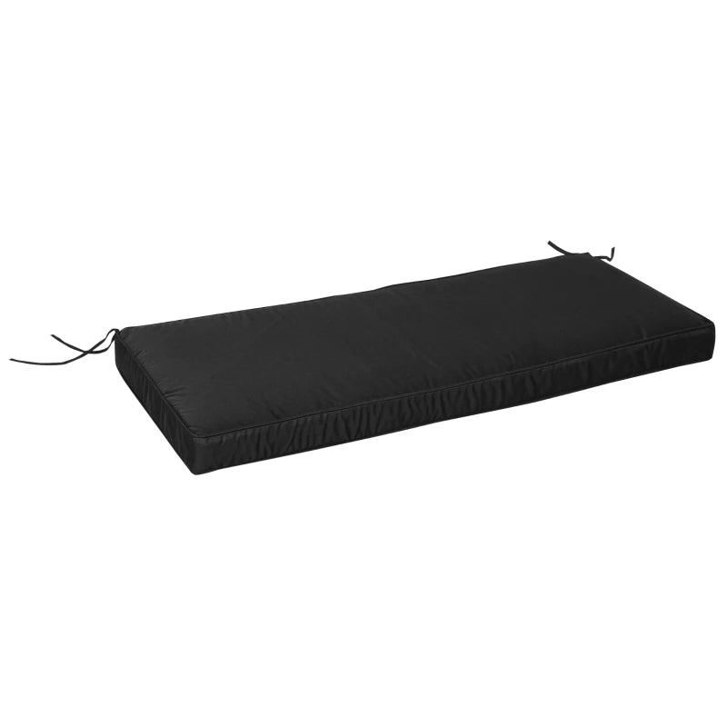 Outsunny-2 Seater Outdoor Bench Cushion Black  | TJ Hughes Outsunny