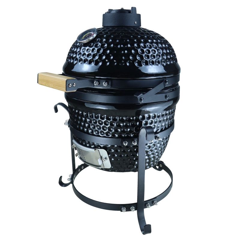 Outsunny Cast Iron Ceramic Kamado Charcoal BBQ Oven  | TJ Hughes