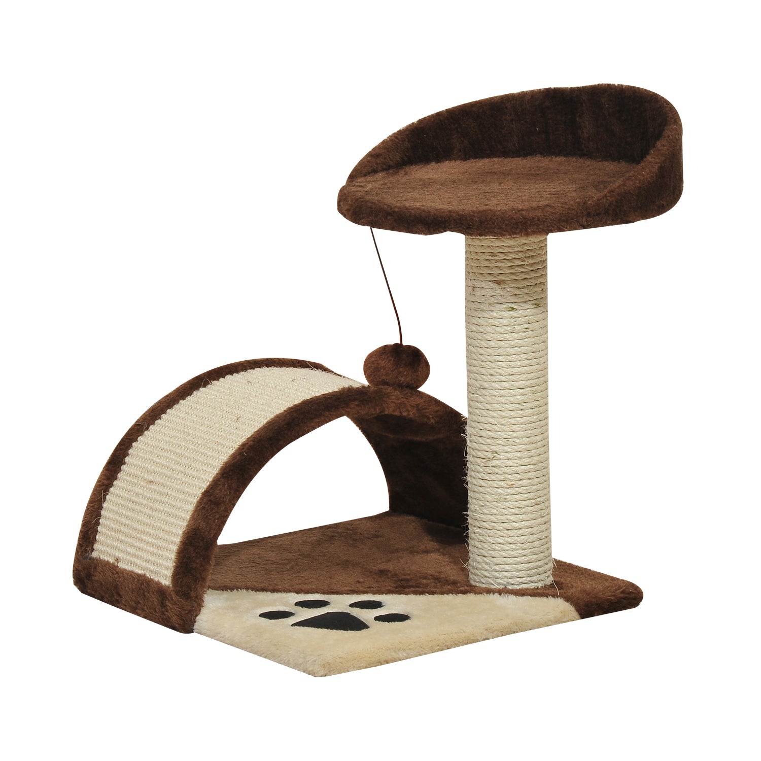 PawHut Cat Tree Kitten Scratching Scratcher Cosy Sisal Home Play Rest Activity  | TJ Hughes