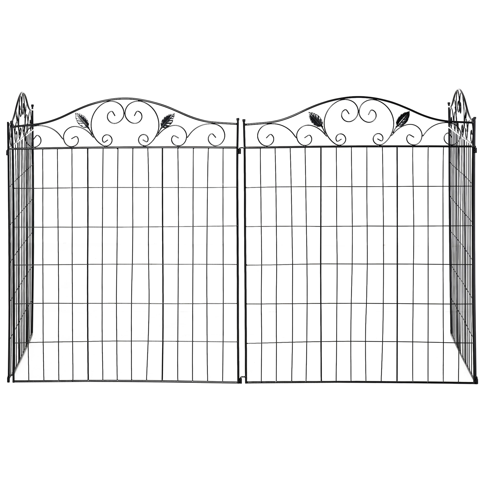 Outsunny Garden Decorative Fence Panels 44in x 12ft  | TJ Hughes