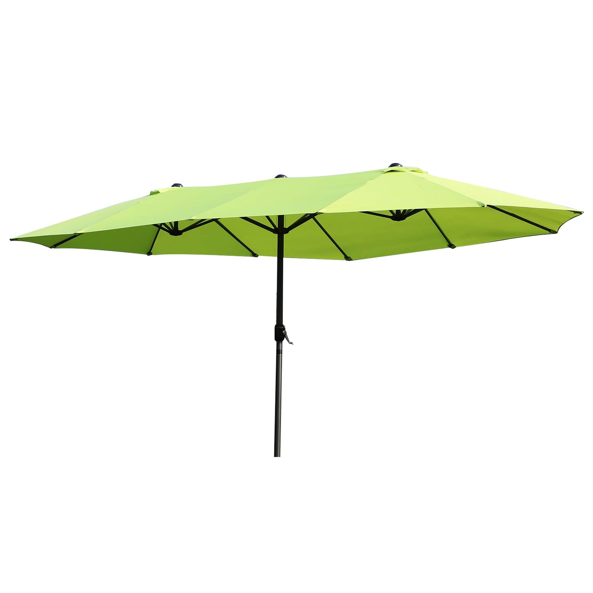 Outsunny 4.6M Garden Patio Umbrella Canopy Parasol Sun Shade w/o Base Green  | TJ Hughes
