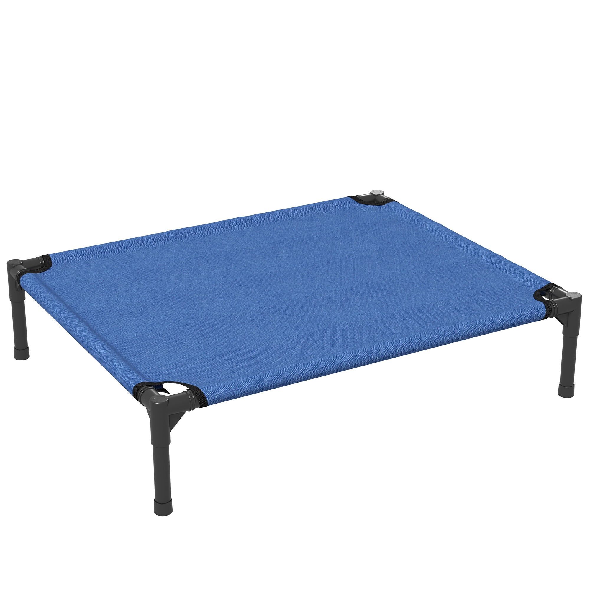 PawHut Elevated Pet Bed Portable Camping Raised Dog Bed w/ Metal Frame Blue (Medium)  | TJ Hughes