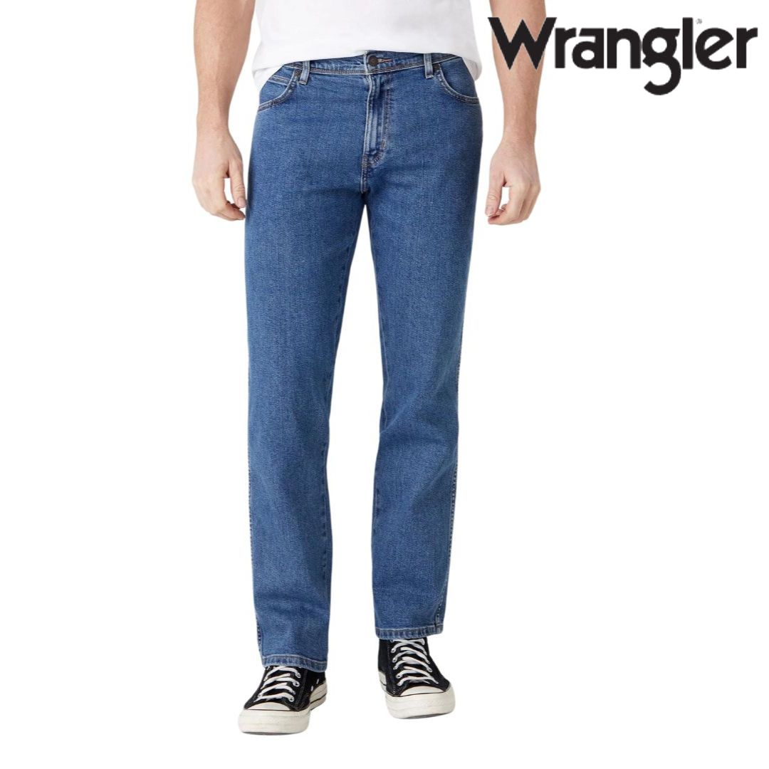 Wrangler Durable Basic Regular Fit Low Stretch Jeans in Stonewash - 40S  | TJ Hughes