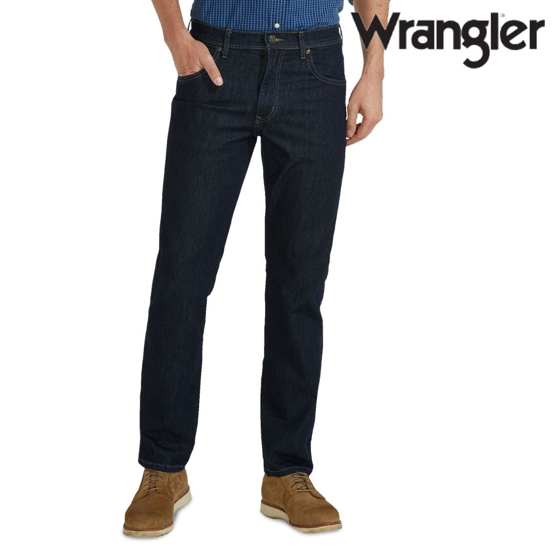 Wrangler Durable Non Denim Classic Fit Jeans in Rinsewash - 32L  | TJ Hughes Rinse Wash
