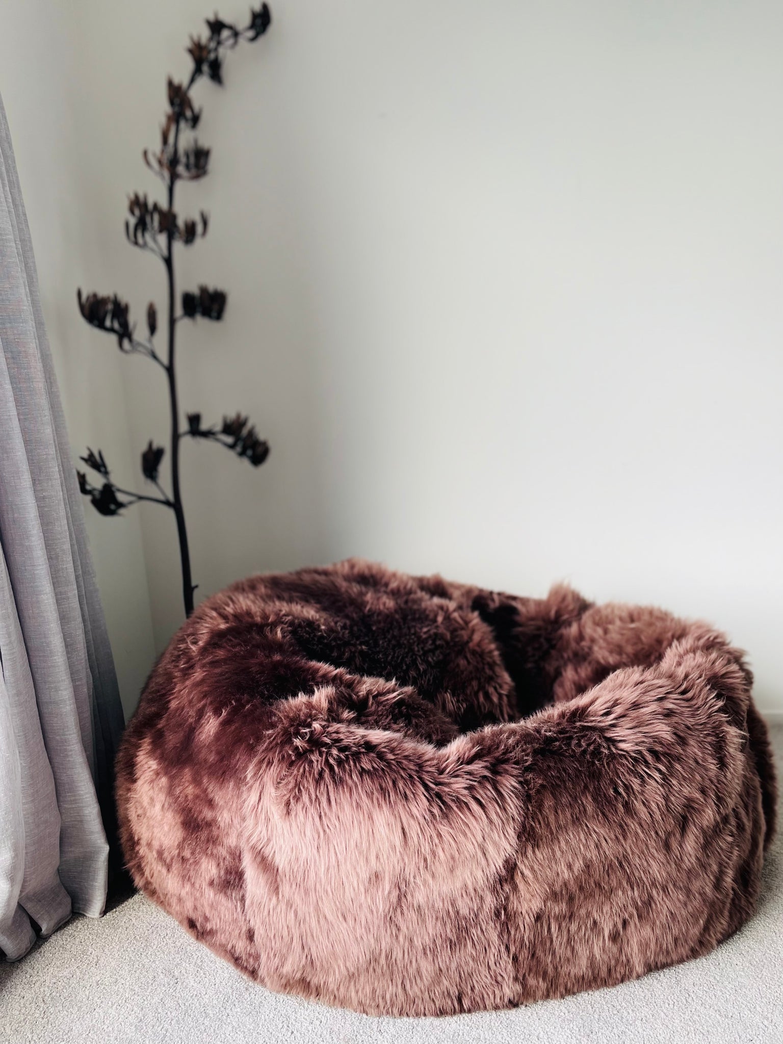 sheepskin beanbag