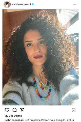 sabrina ouazani cheveux boucles photo de profil Instagram