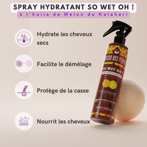 spray hydratant pour cheveux afros