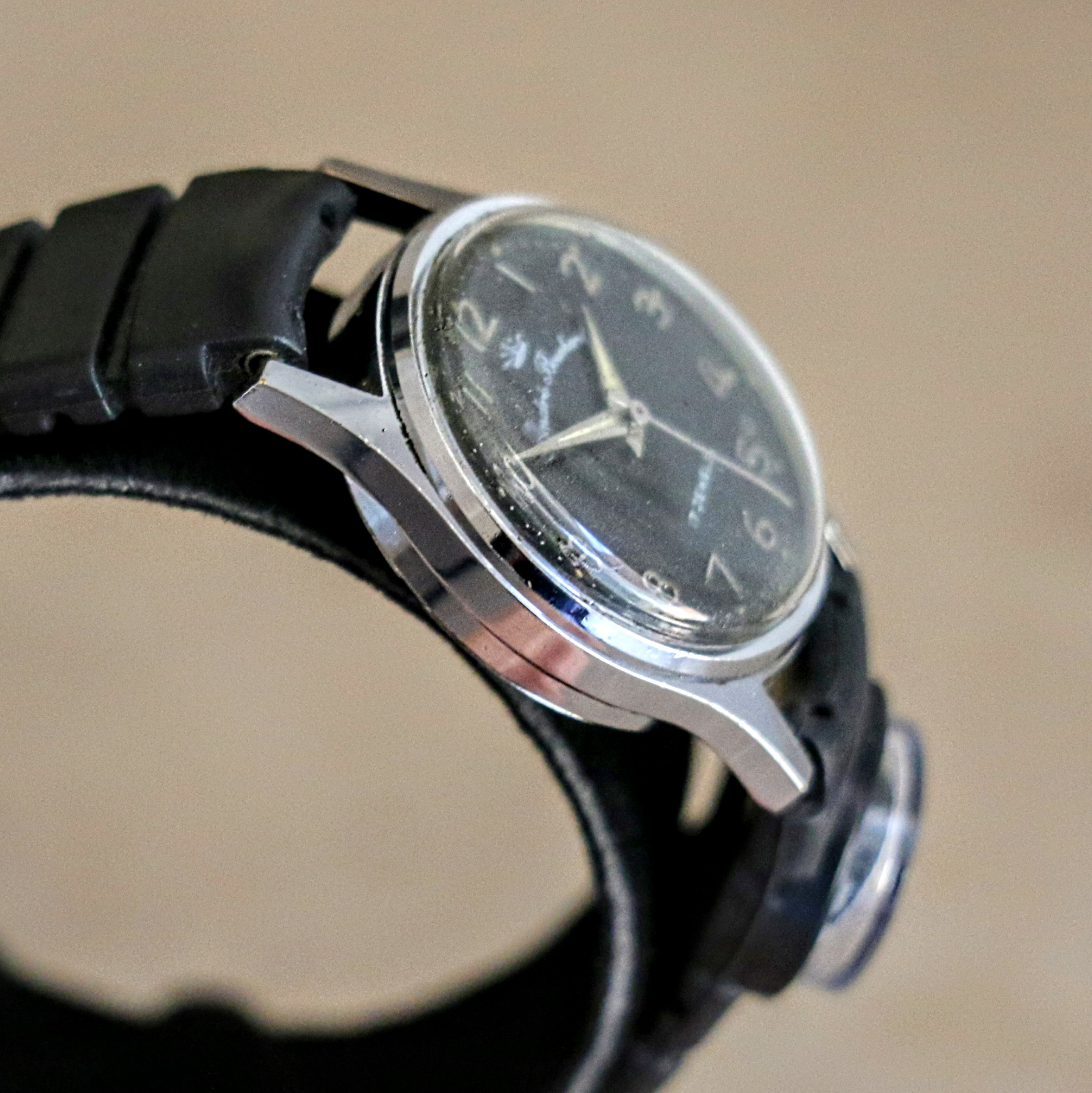 ANDRE BOUCHARD Wristwatch 17 Jewels 27mm Mechanical Display Back Watch ...