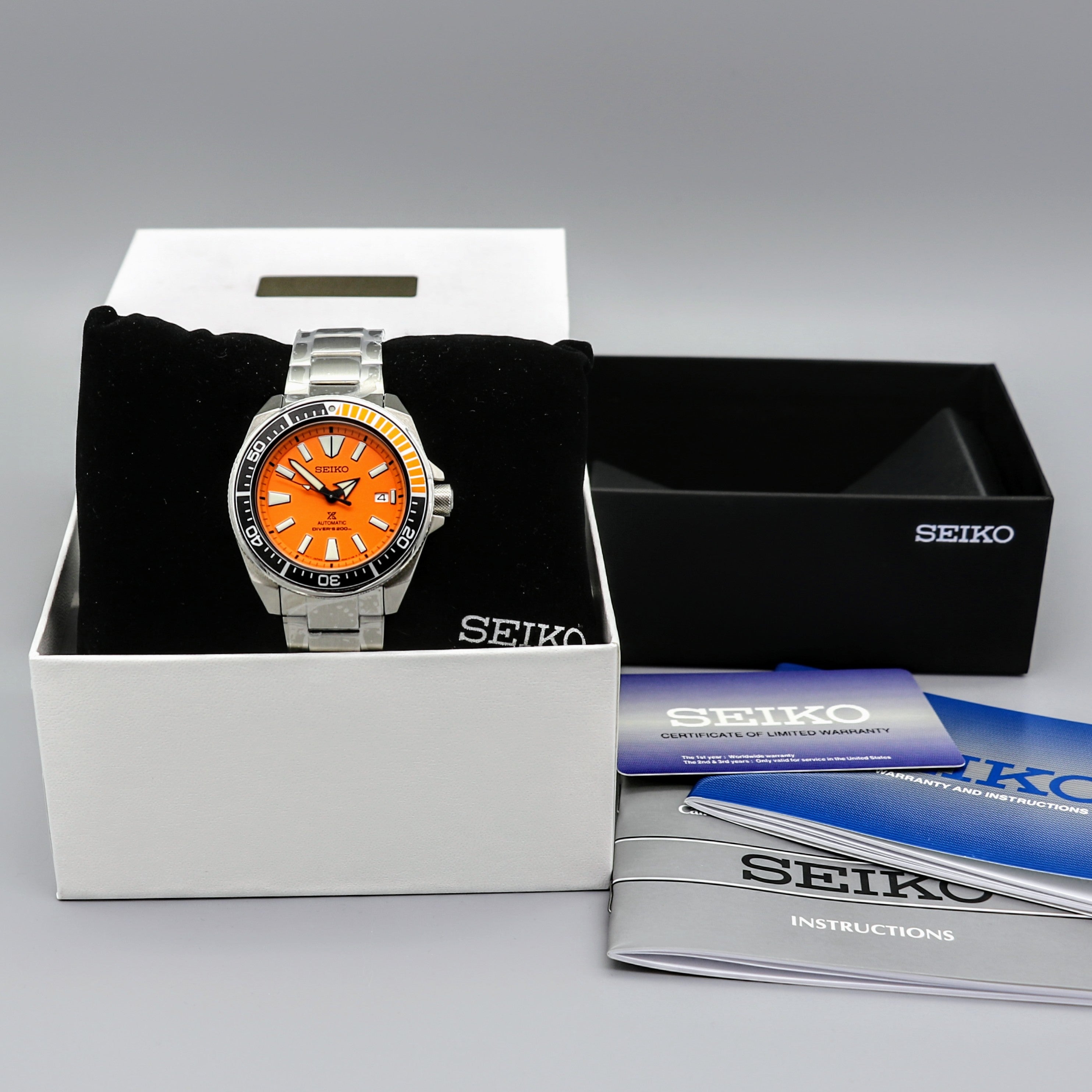 NEW W/ BOX & PAPERS SEIKO Prospex Automatic Diver's Wristwatch DISCONT –  SECOND HAND HOROLOGY