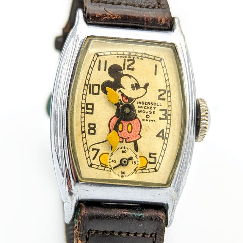 Ingersoll MICKEY MOUSE Wristwatch . Made 1930's Disney Watch – SECOND  HAND HOROLOGY