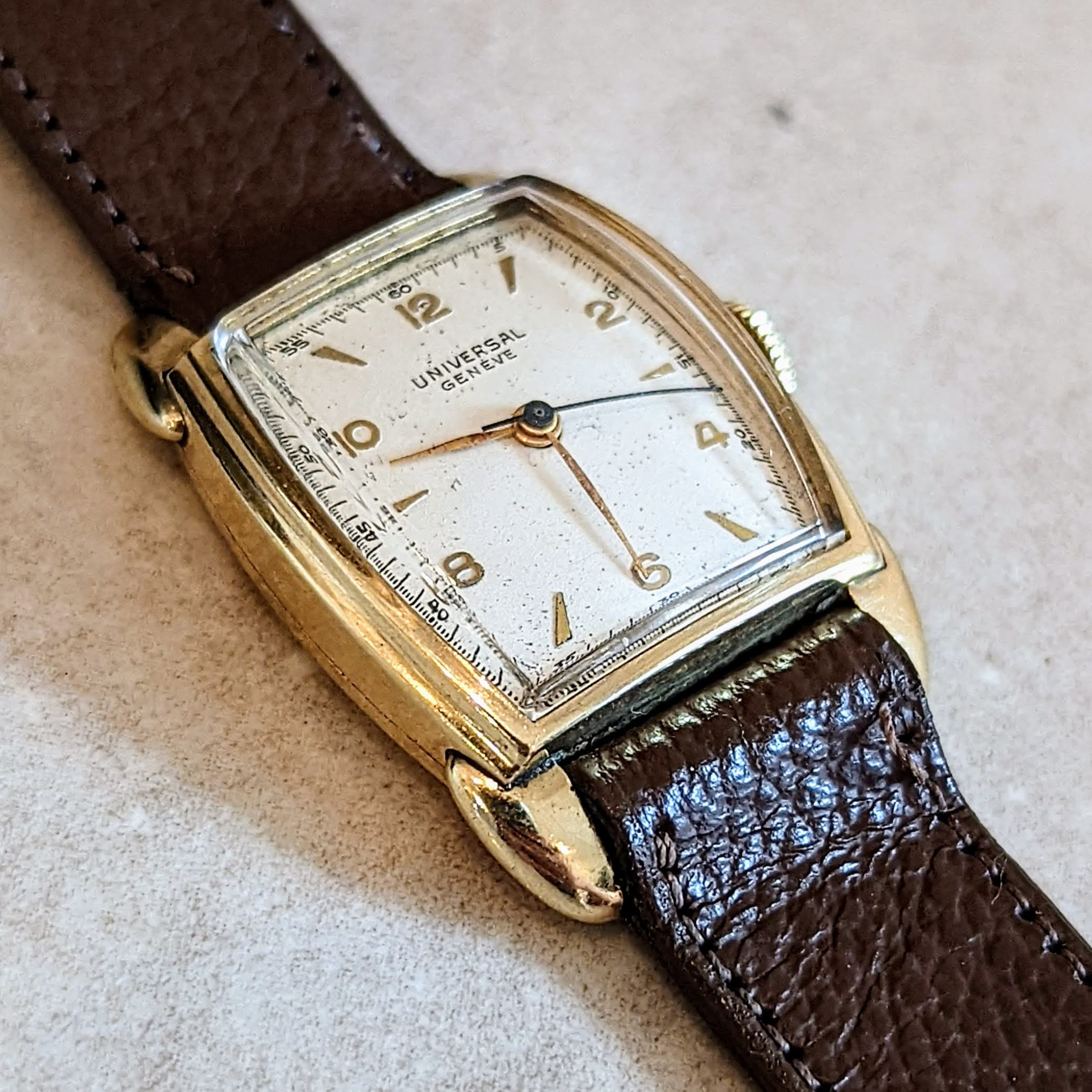 1950's UNIVERSAL GENEVE Manual Watch Cal. 231 14K Gold Filled 17J Vint ...