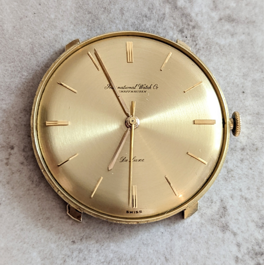 18K Solid Gold IWC De Luxe Wristwatch Swiss Made Cal. 401 – SECOND HAND ...