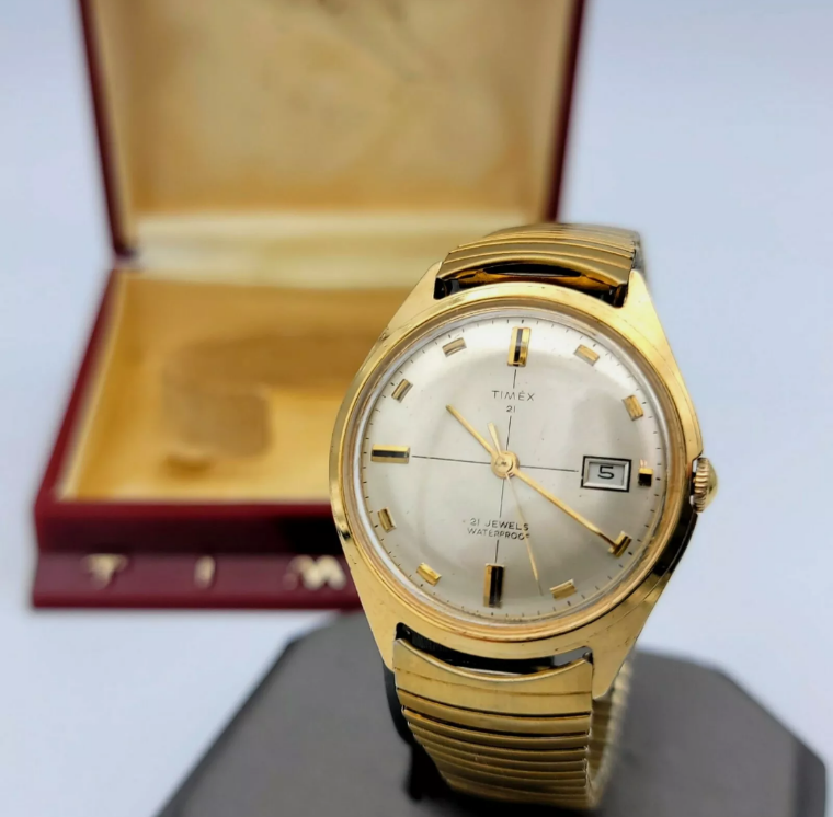 TIMEX 21 Jewels Watch Cal. M75 - Original BOX! – SECOND HAND HOROLOGY