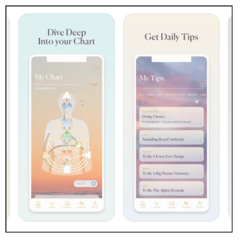 RITUALENE 8 Astrology Apps We Are Obsessed With RIght Now My Human Design App Jenna Zoe Astro Zodiac Horoscope New Age Spirituality