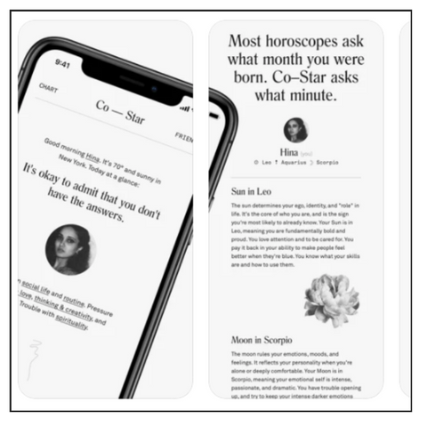 Ritualene 8 Astrology Apps We Are Obsessed With Co-Star App New Age Spirituality Tech in the Age of Aquarius Zodiac Astro Charts