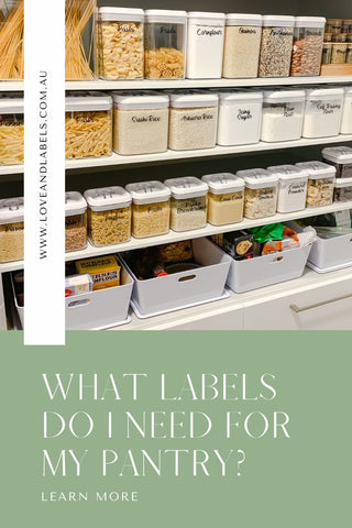 pantry label list