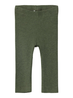 NBNKAB LEGGING NOOS - Dusty Olive/Melange – Didrik | 