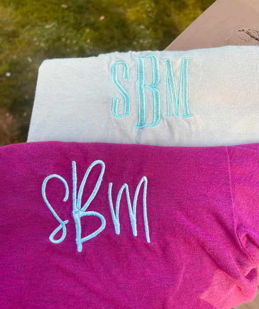  Monogrammed Comfort Embroidery embroidered Pocket T
